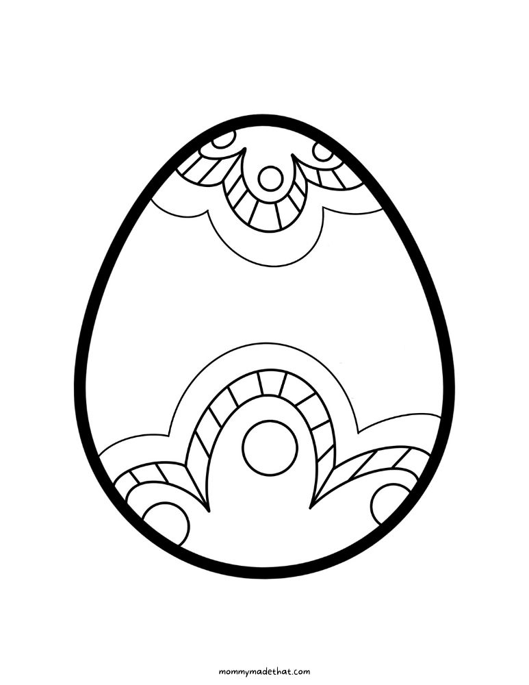 pretty easter egg template