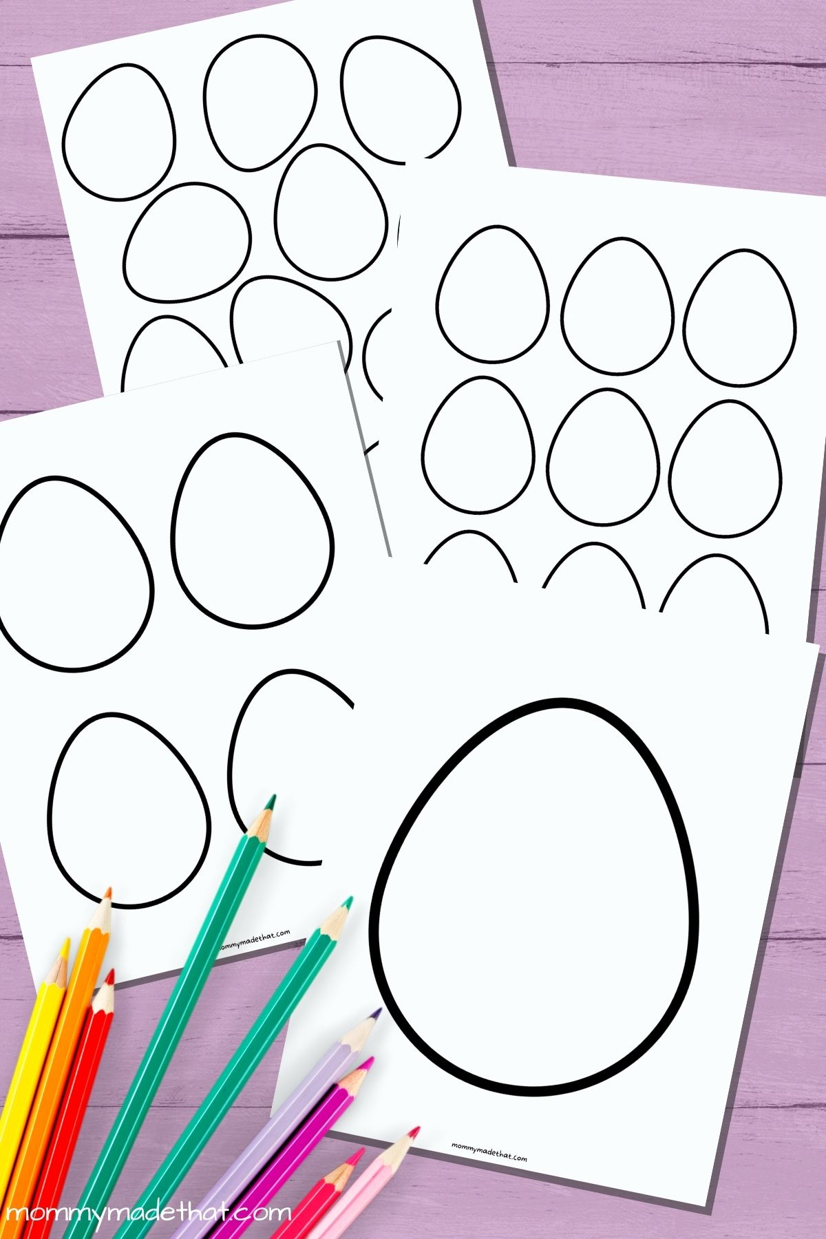 blank egg templates