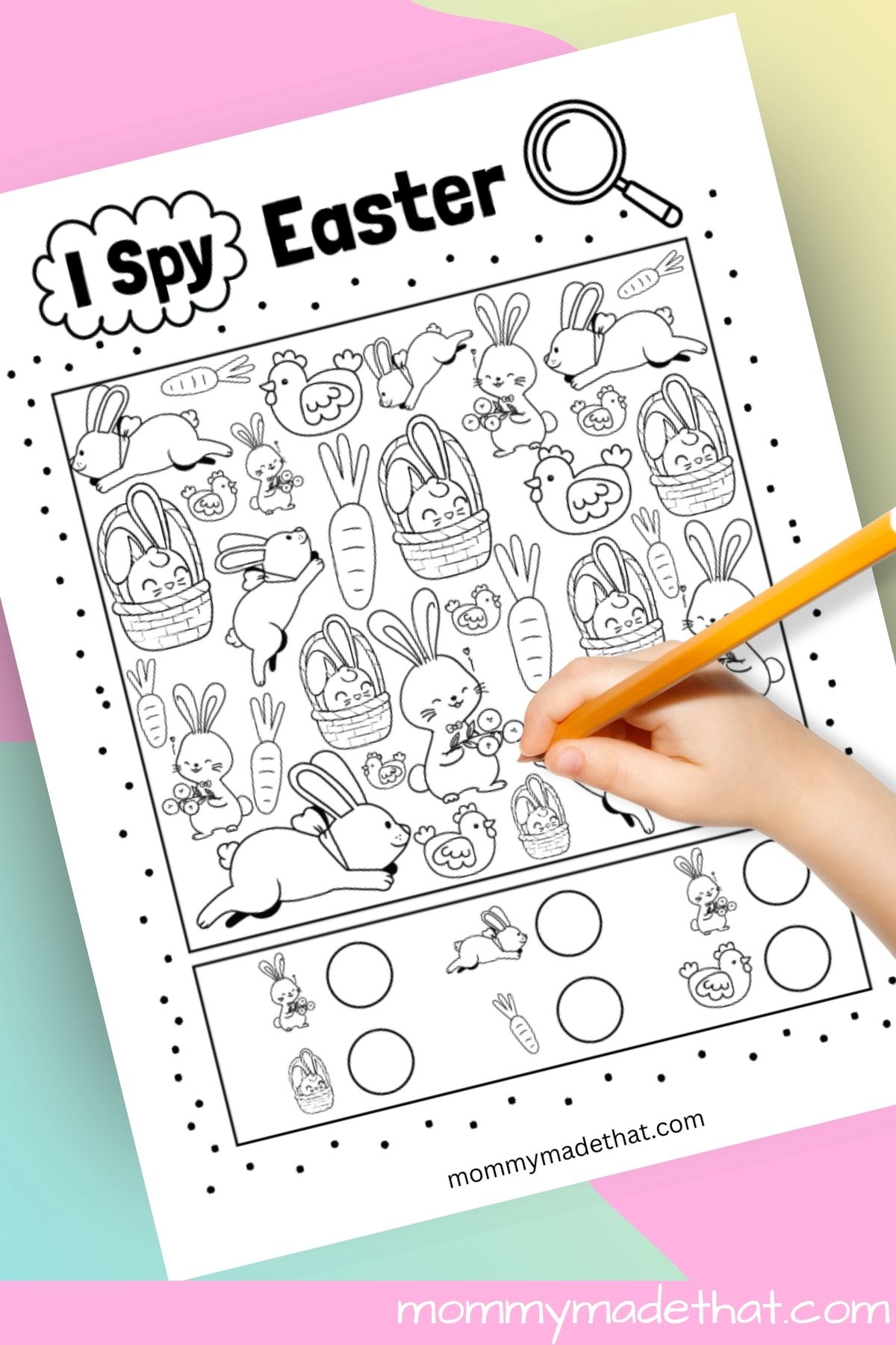 Easter I spy game printable.