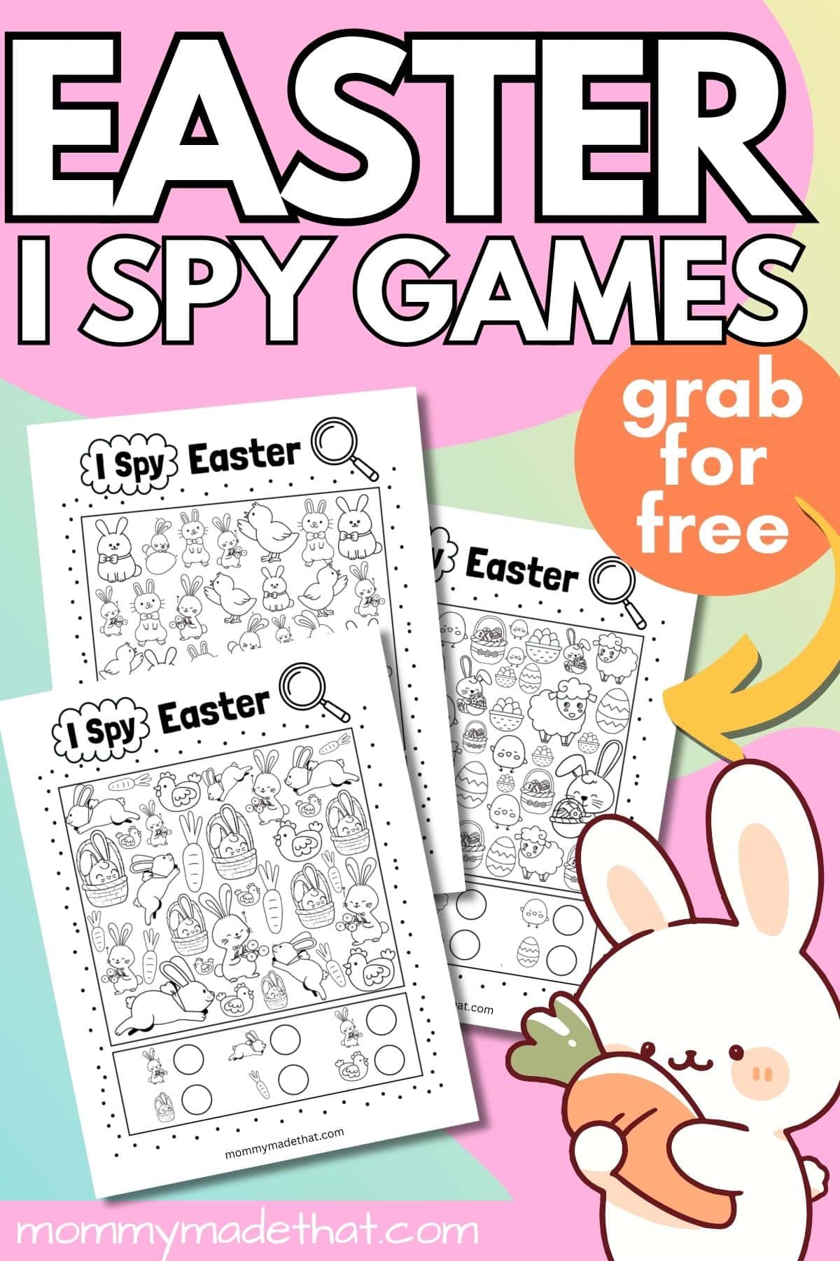 Easter I spy game printable.