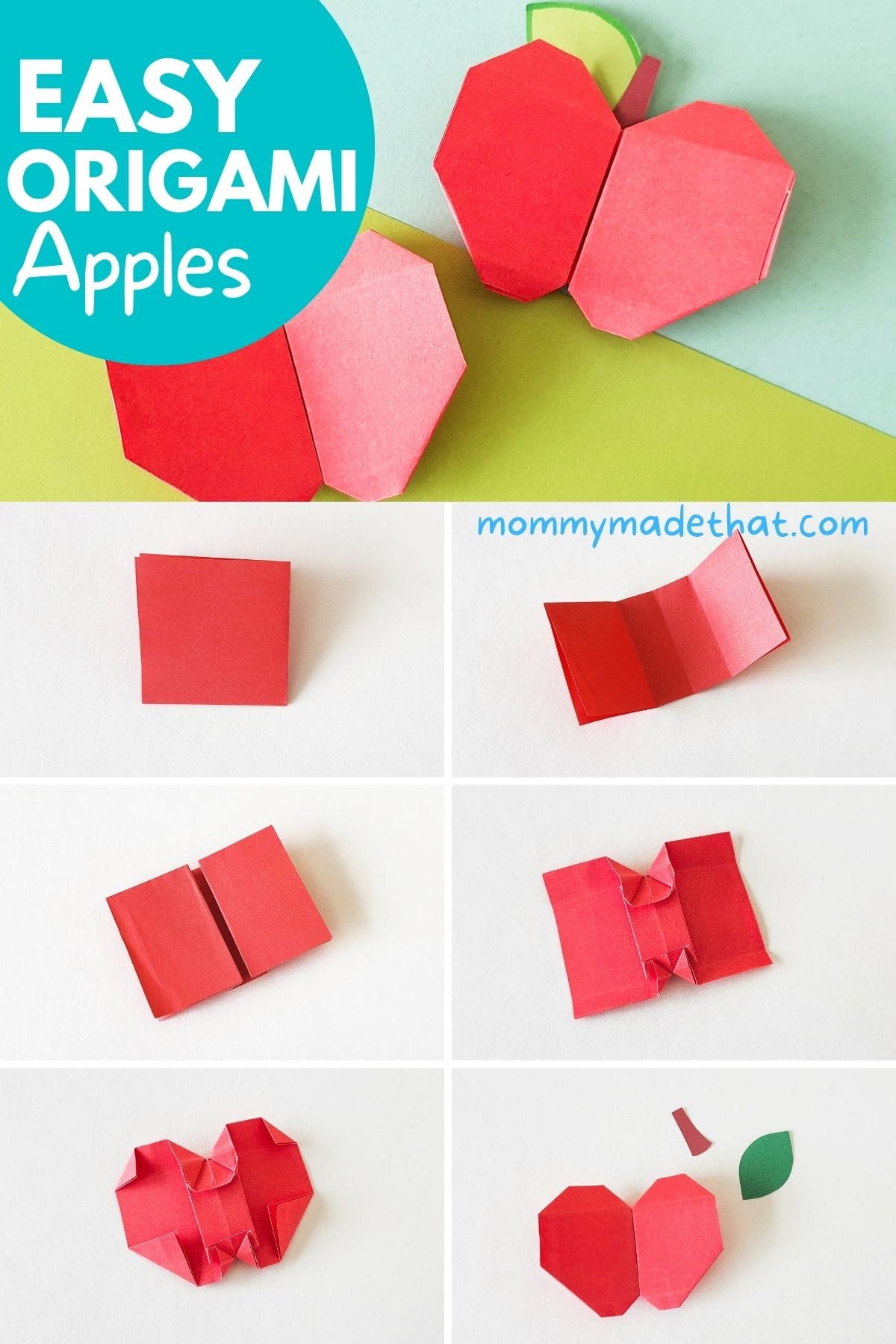 Easy origami apple