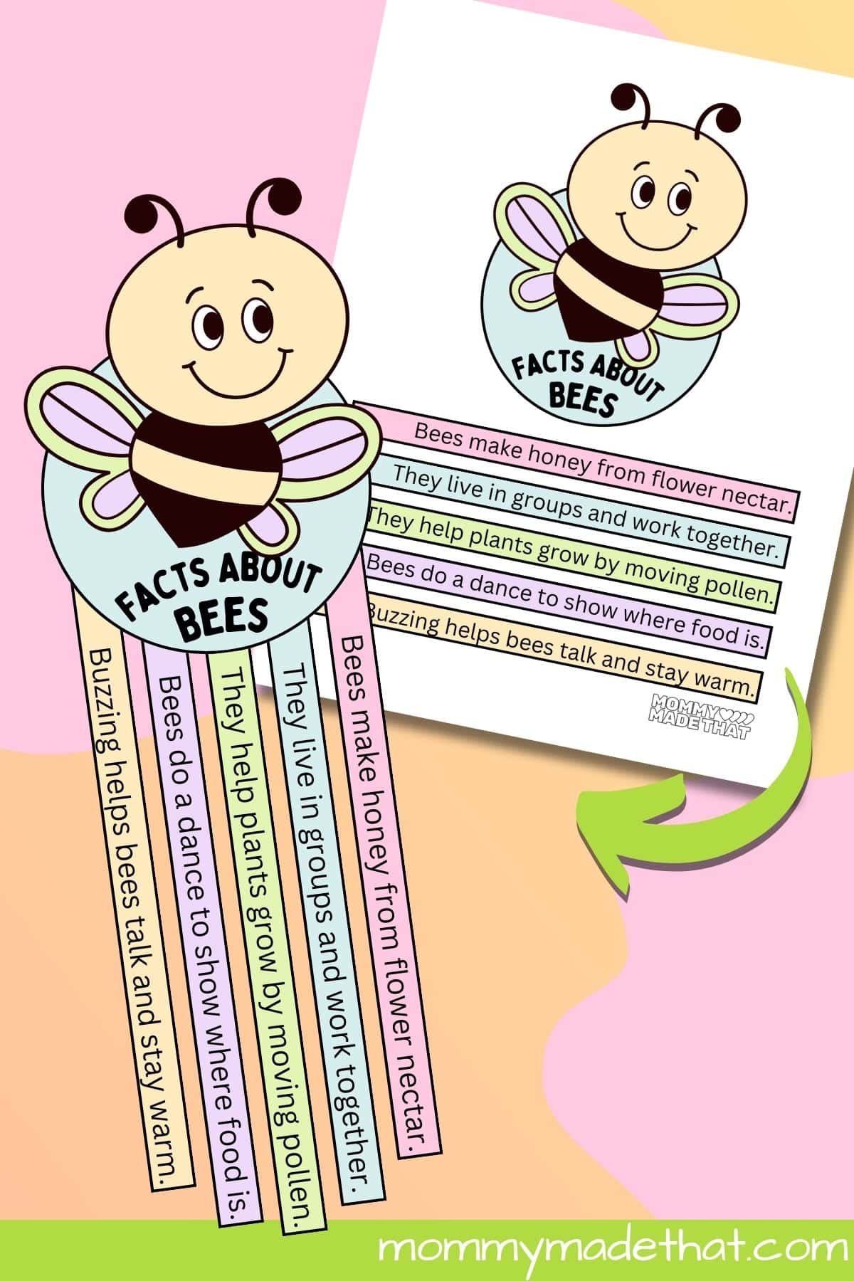 Facts about bees worksheets.