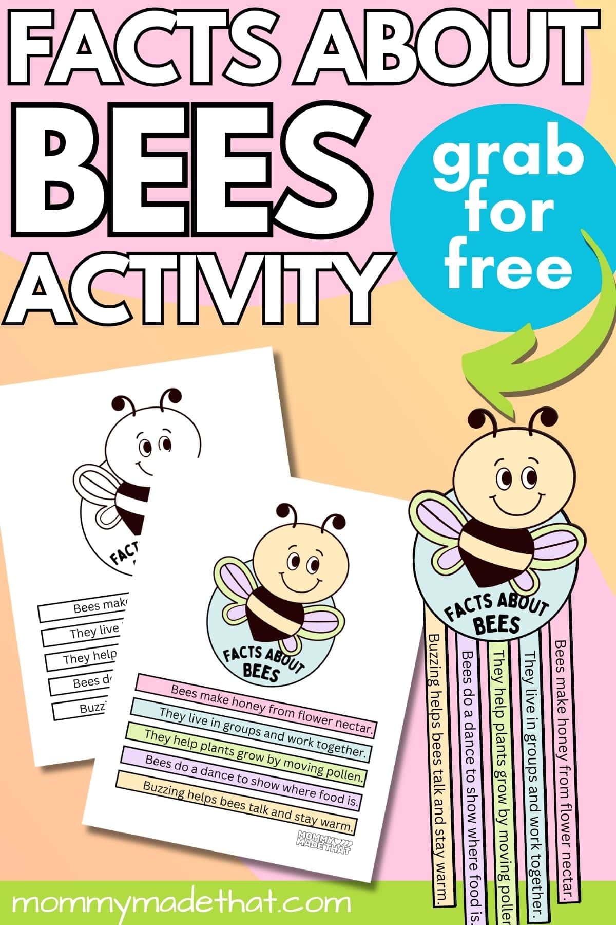 Facts about bees worksheets.