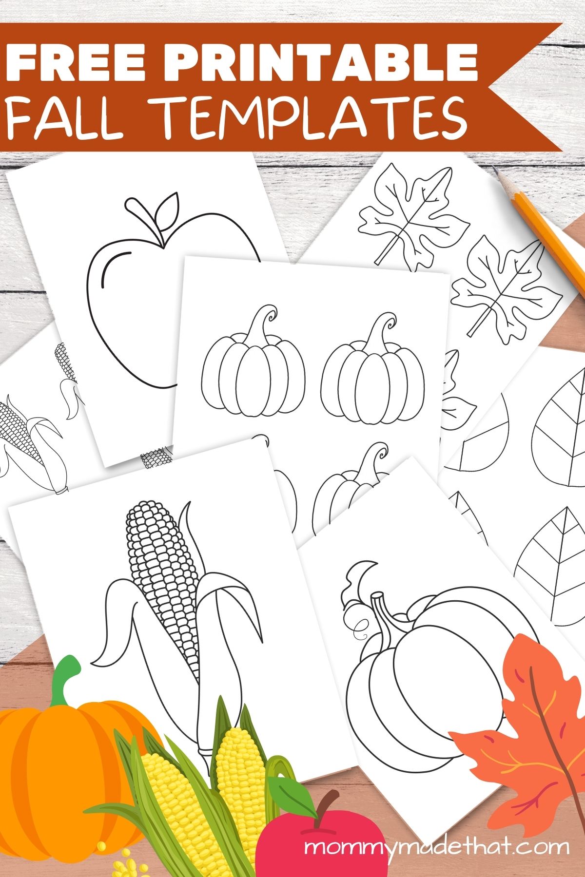 Fall craft templates