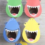 Shark activity for preschoolers color sorting game