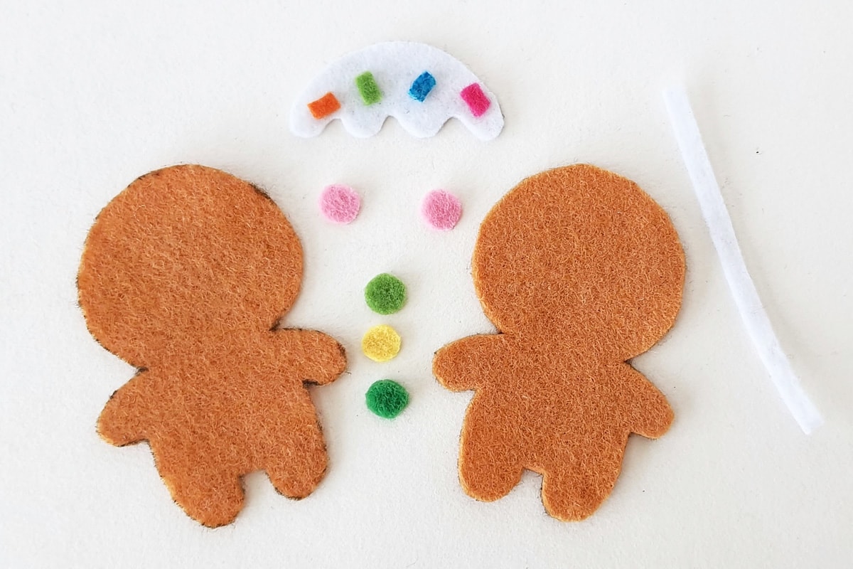 Gingerbread man template peices.