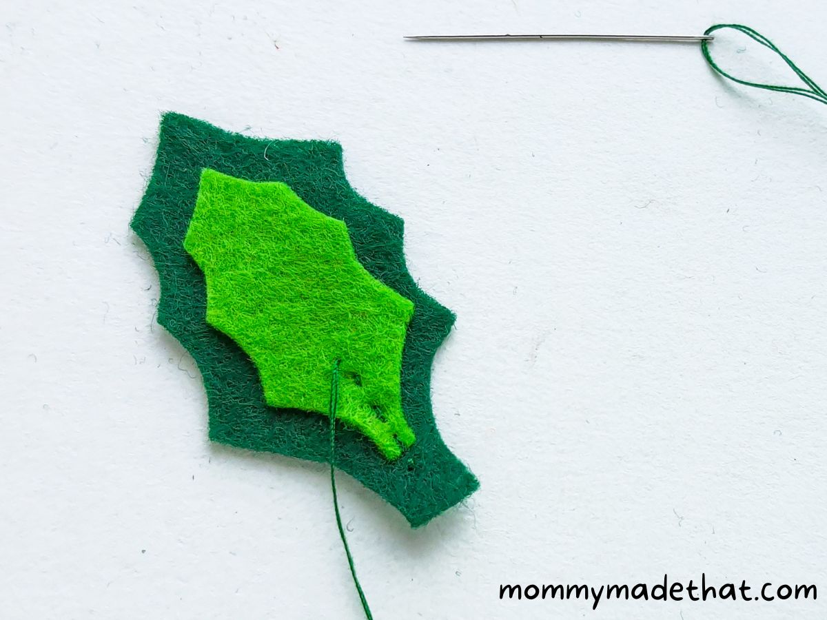 stitching leaves together