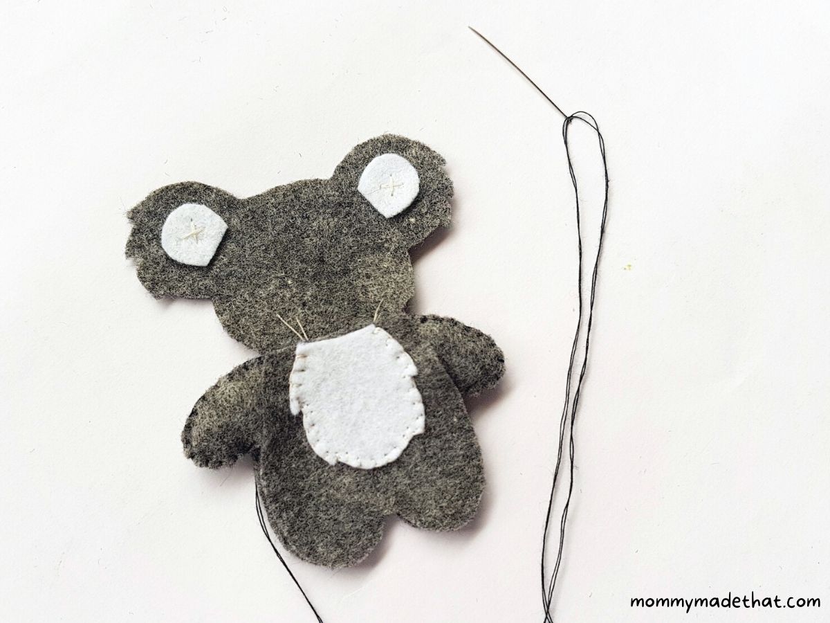 sewing up koala bear