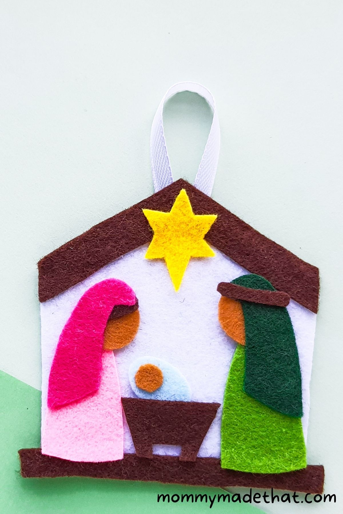 felt nativity ornament