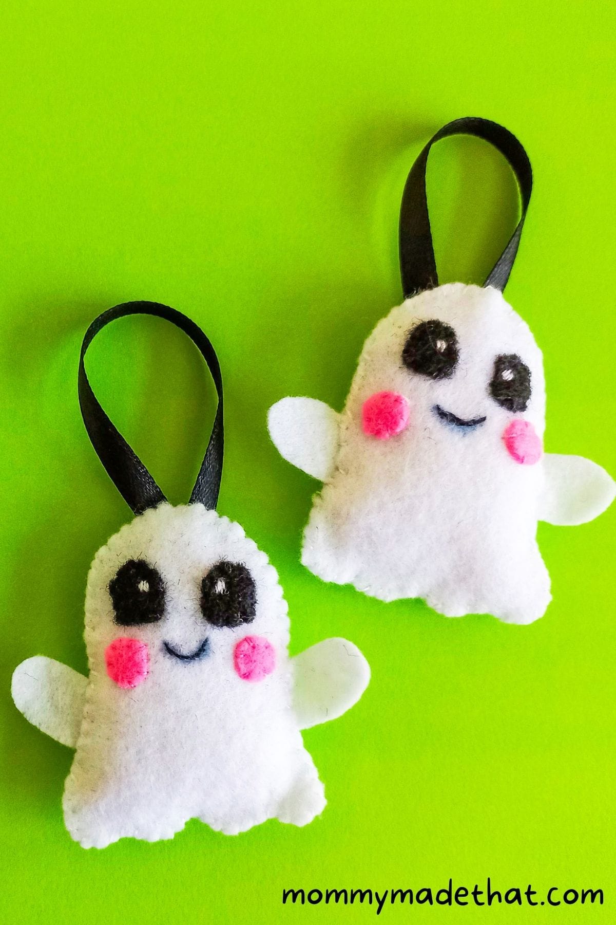 felt ghost ornament