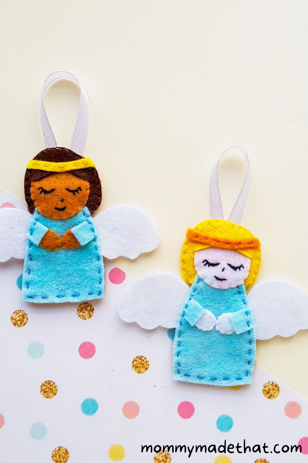 felt angel ornaments