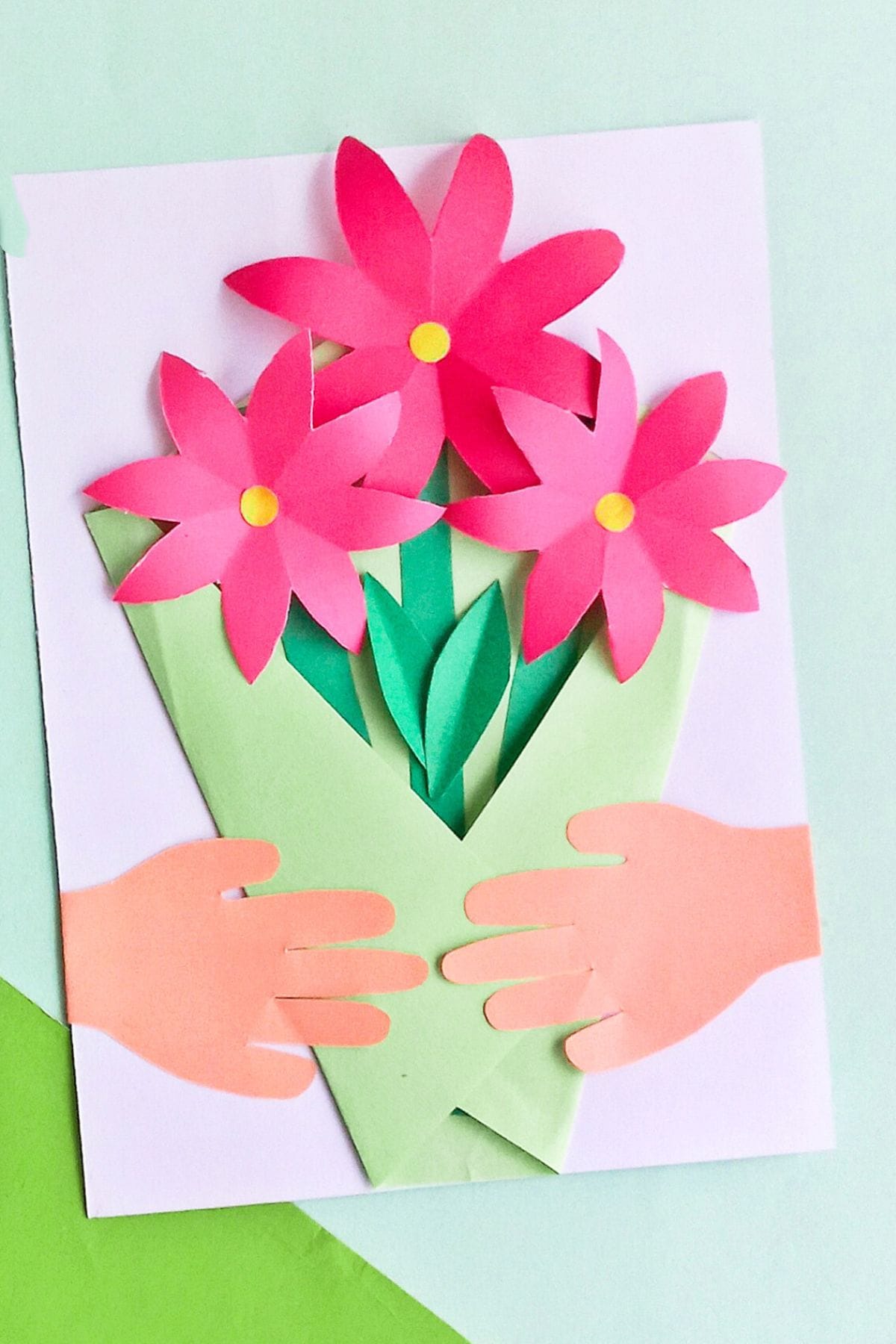 flower bouquet craft for mom