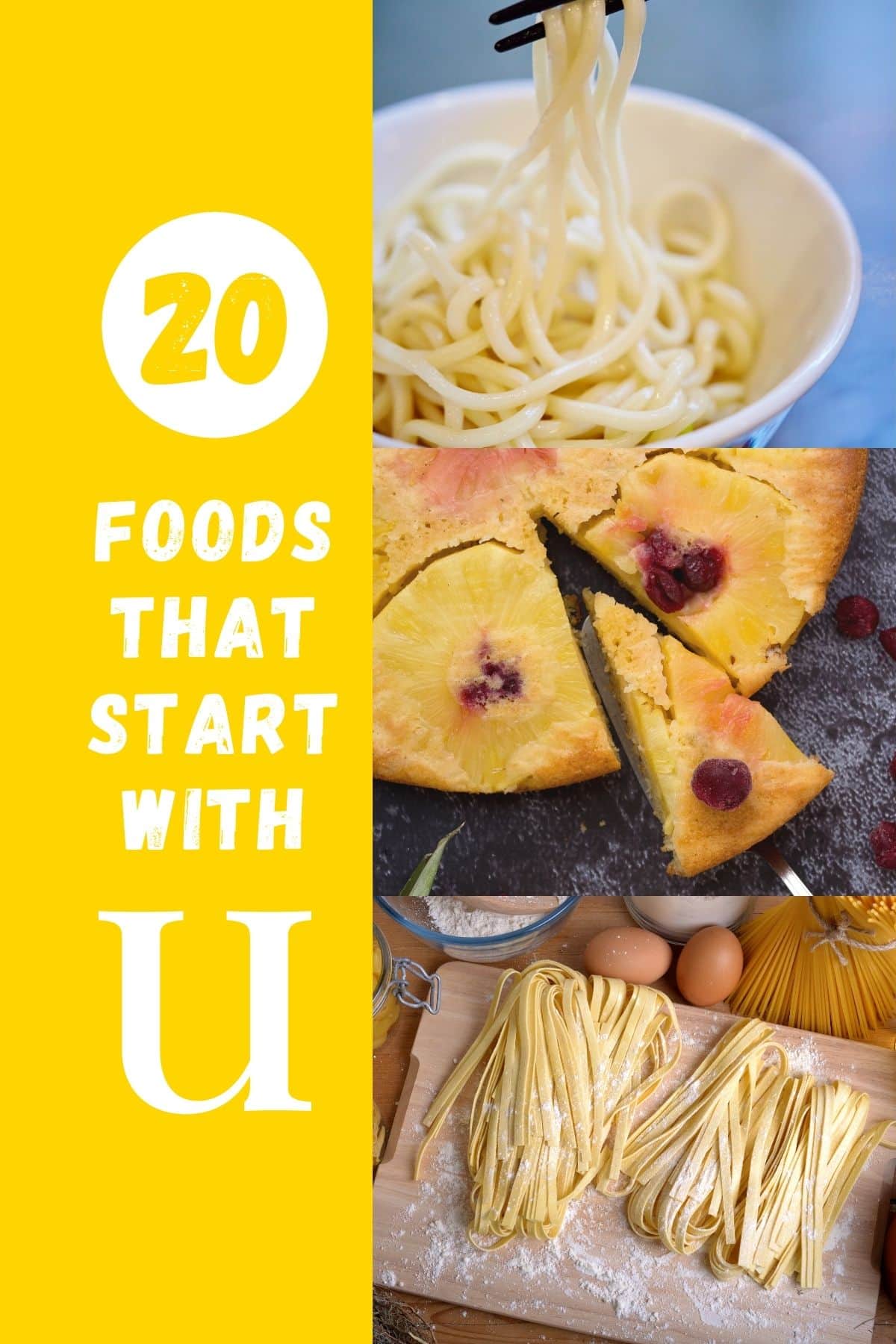 foods that start with U
