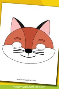 Cute Fox Mask Template (Free Printables)