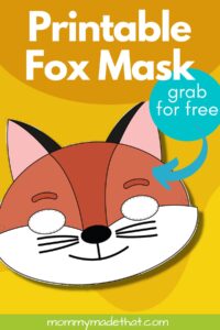 Cute Fox Mask Template (Free Printables)