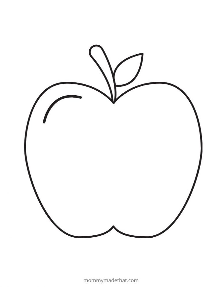 Free Printable Apple Template