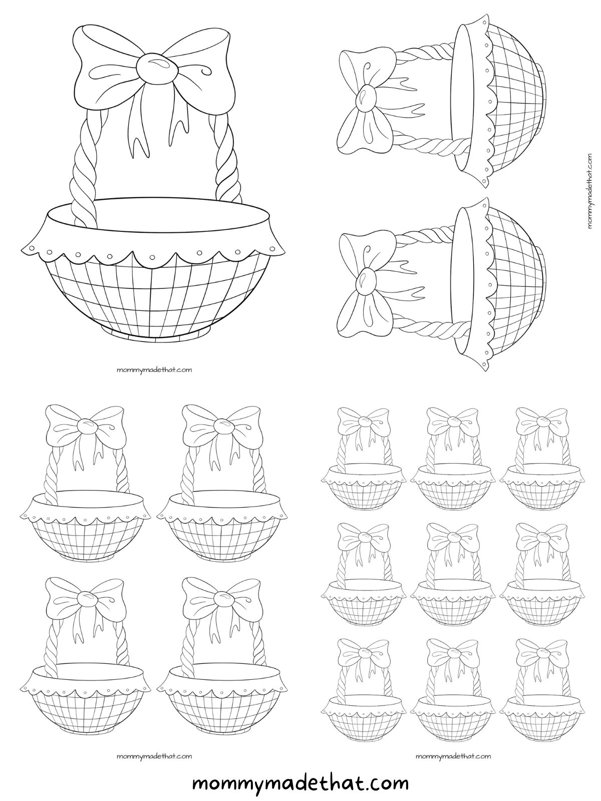 printable easter basket templates