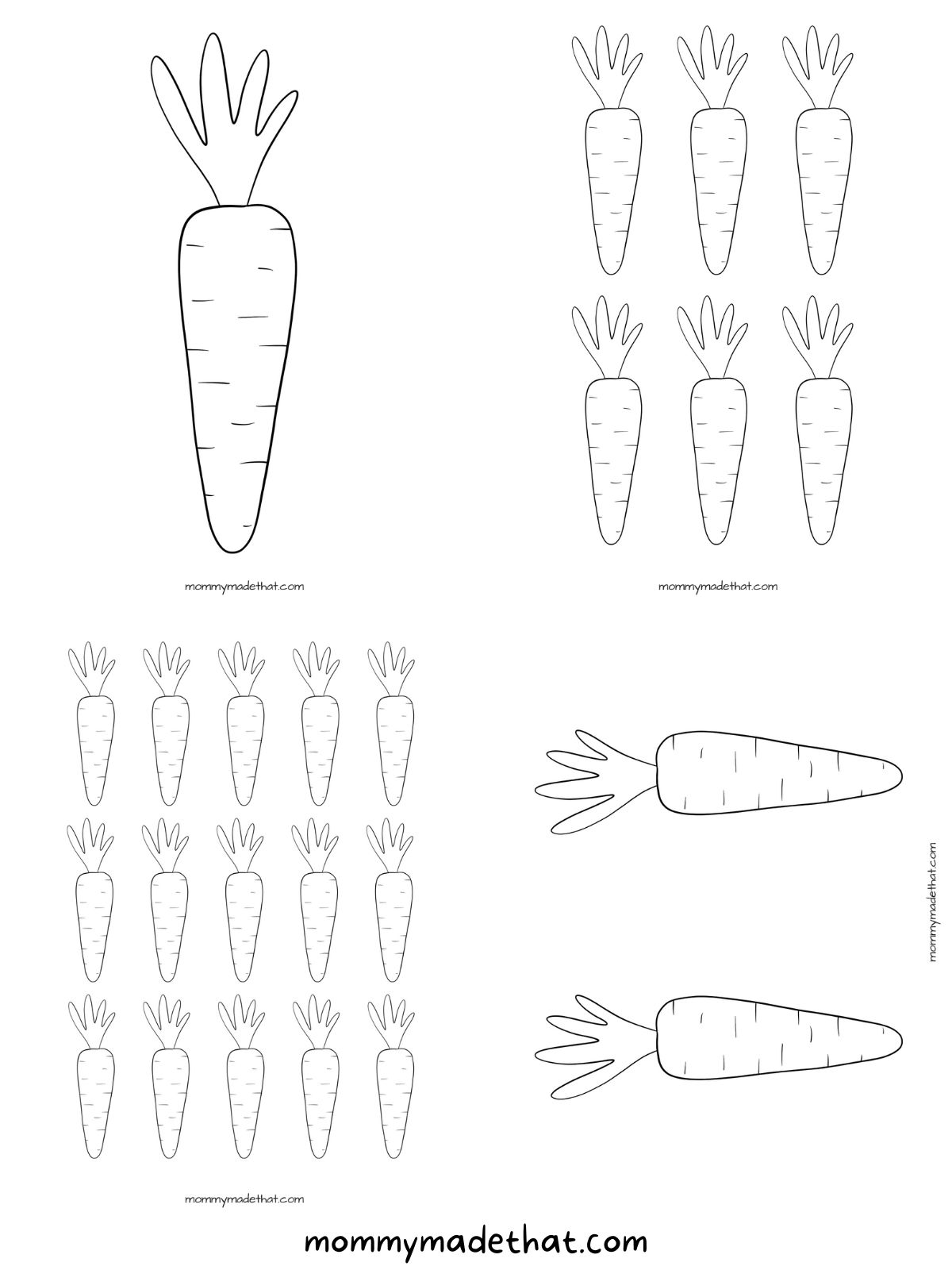 free carrot template
