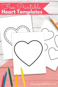 Free Printable Heart Template for Crafts and Activities