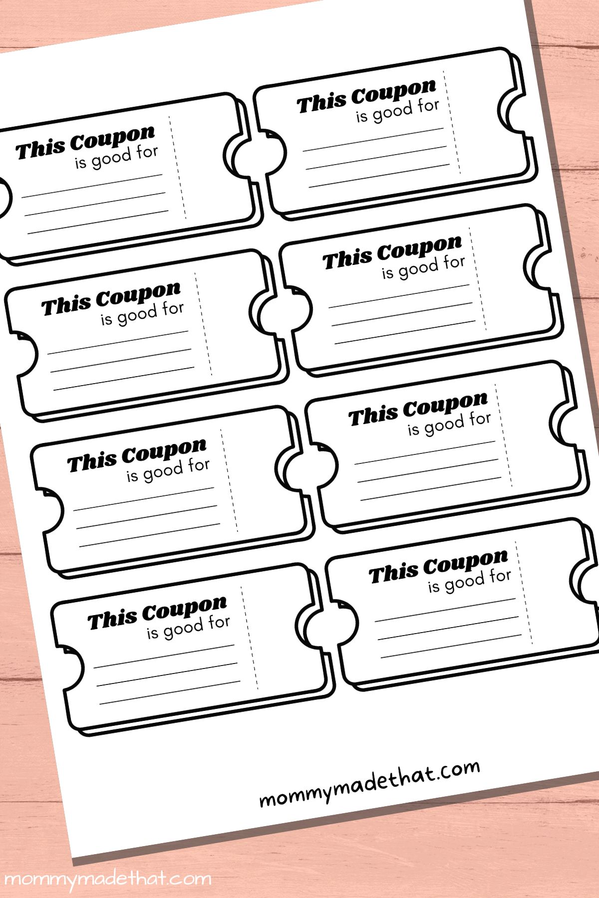 Free Blank Coupon Template Printable