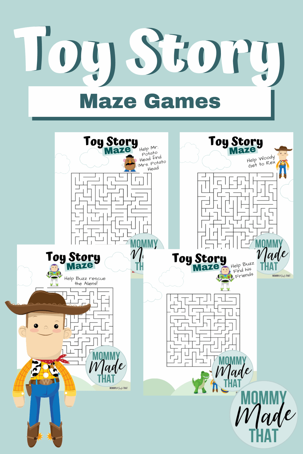 Fun Toy Story Printable Maze Games