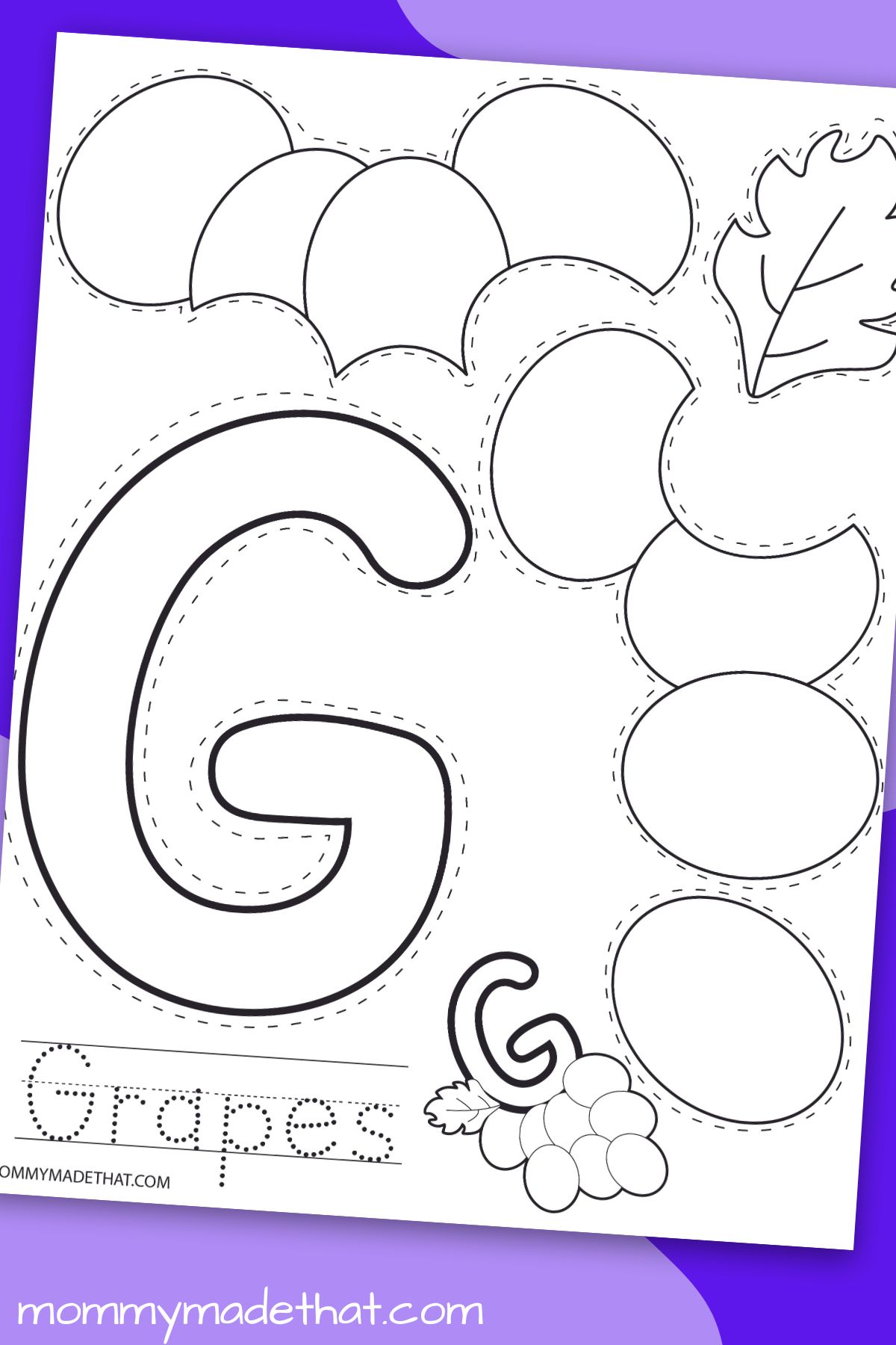 G is for grapes craft