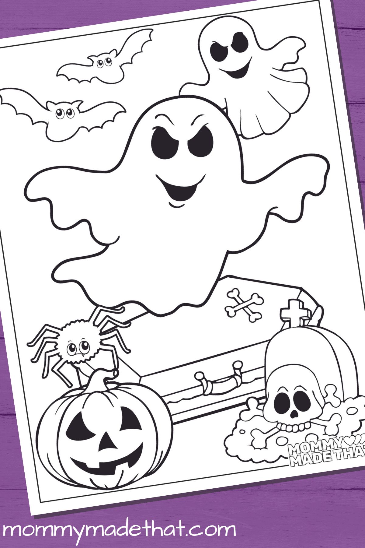 ghost coloring pages