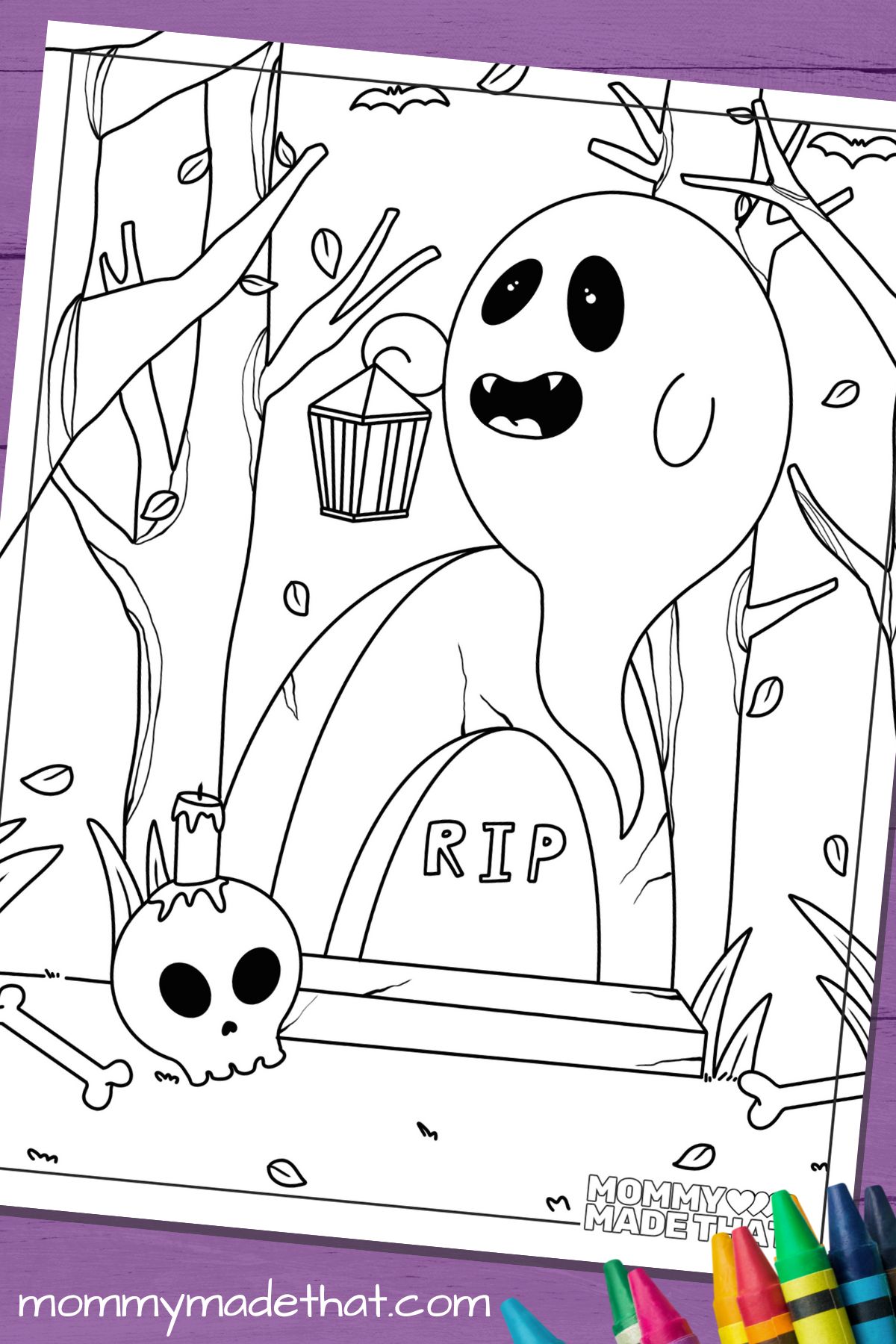 ghost coloring pages