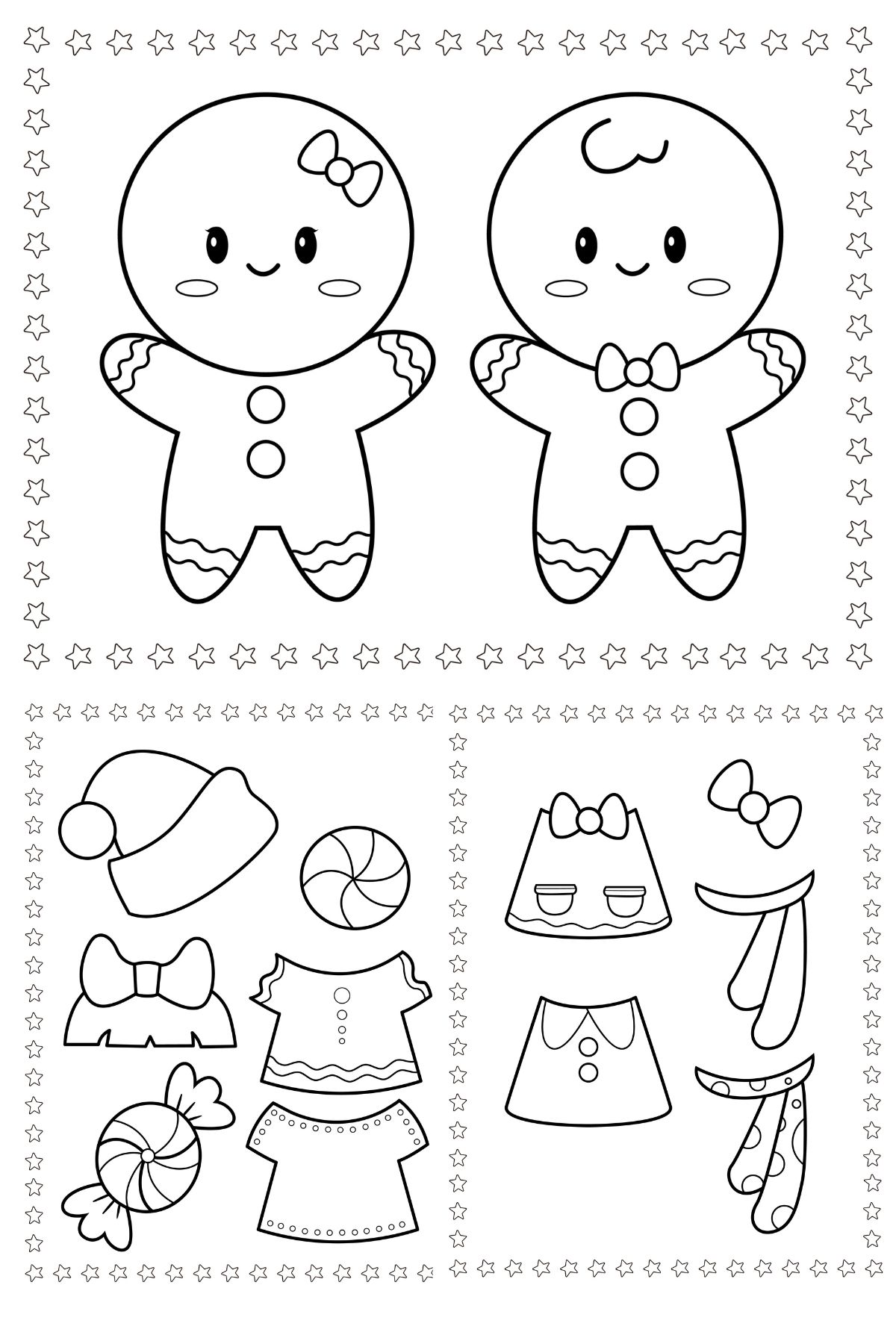 printable gingerbread dress up dolls.