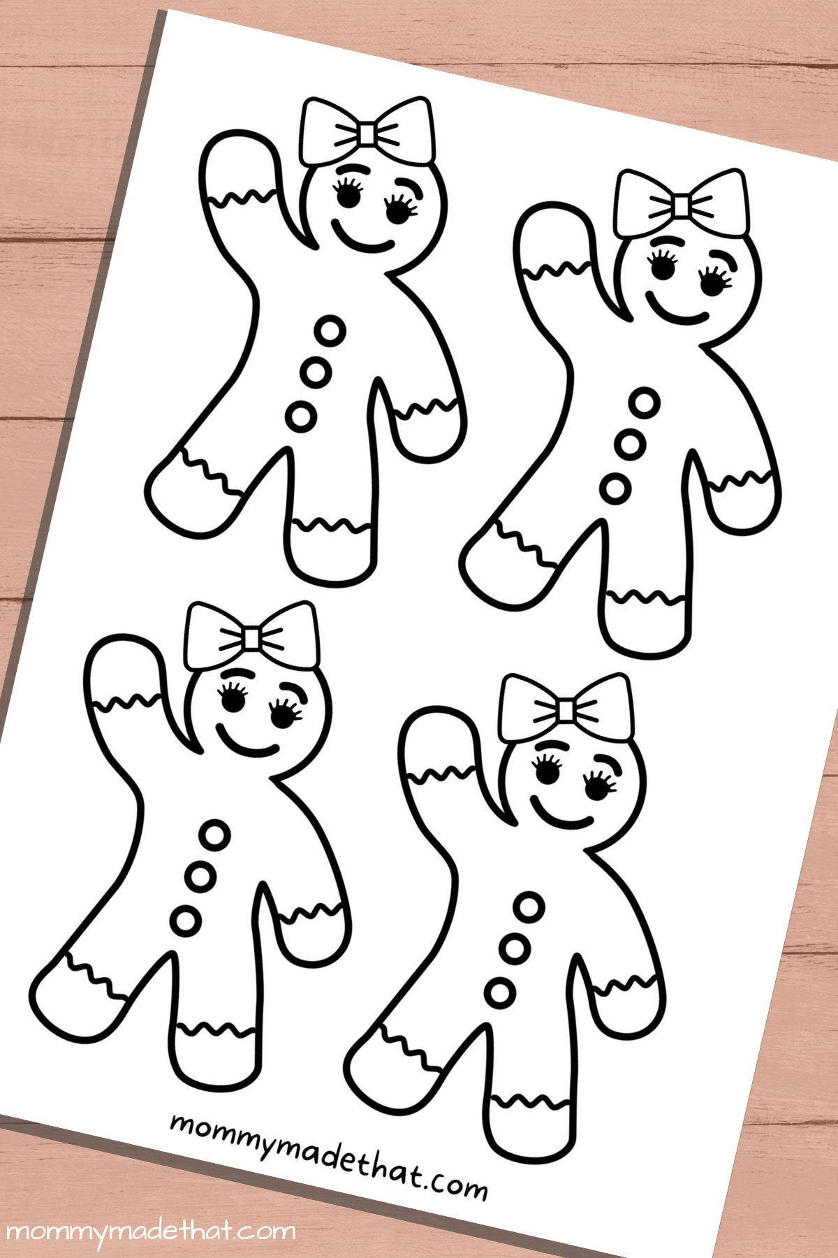 gingerbread girl templates printable