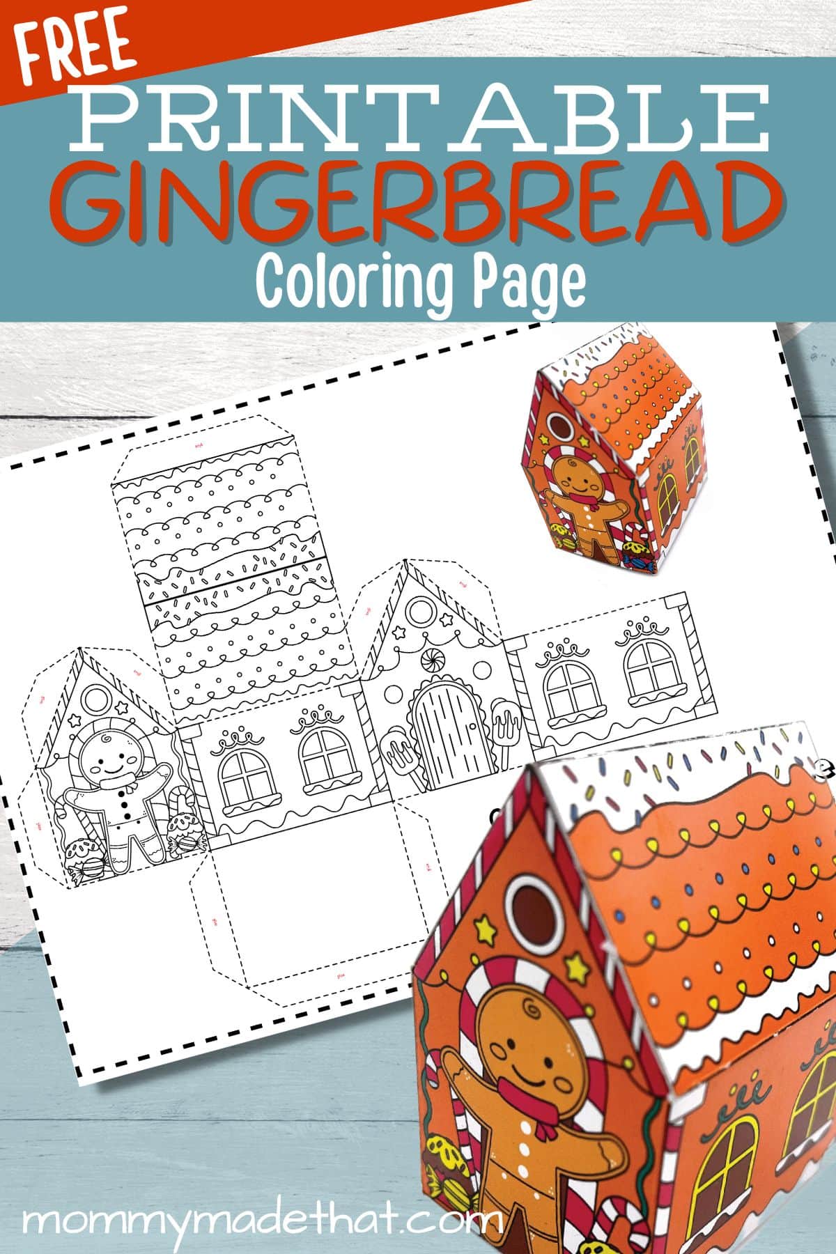 printable gingerbread house craft