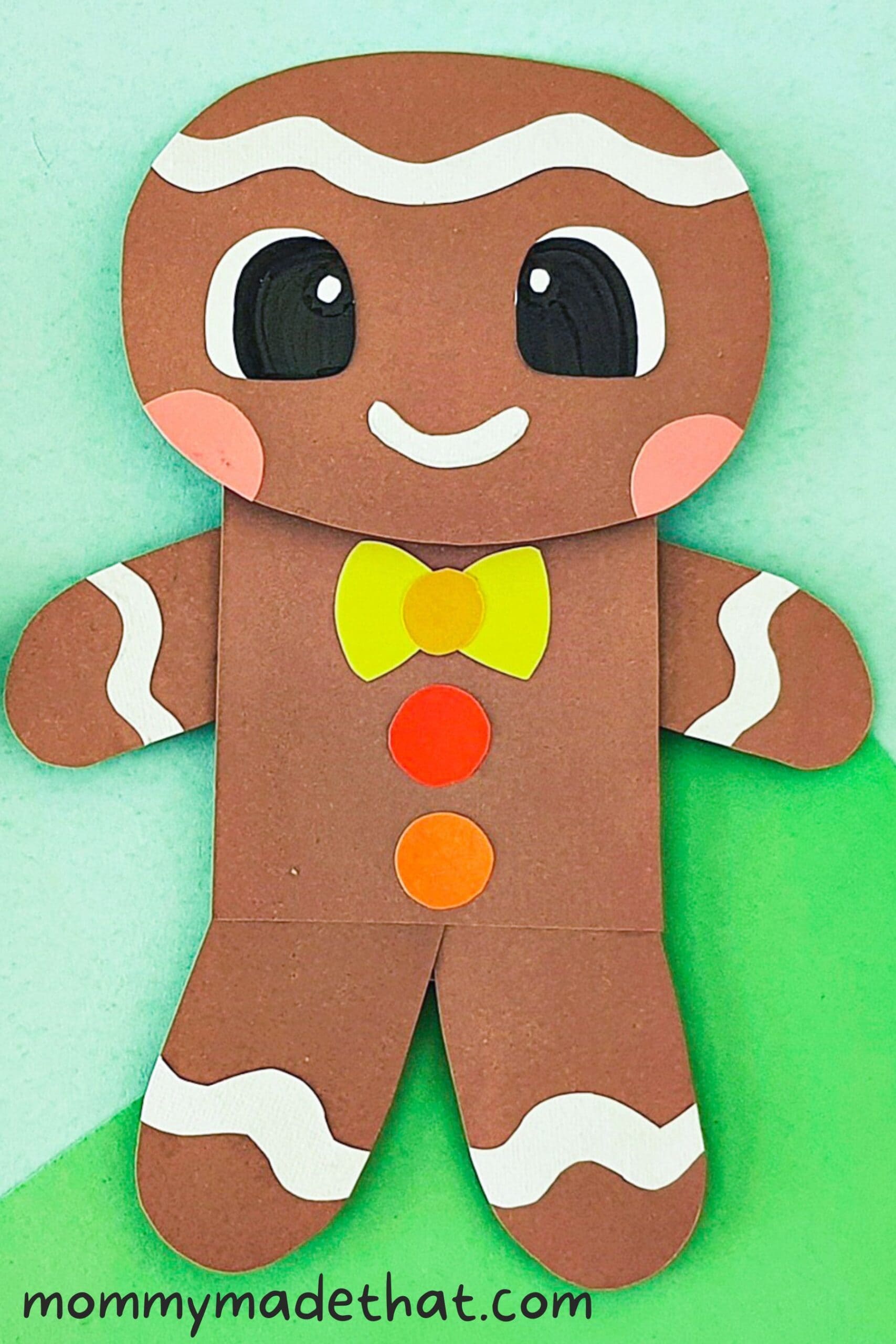 cute gingerbread man puppet