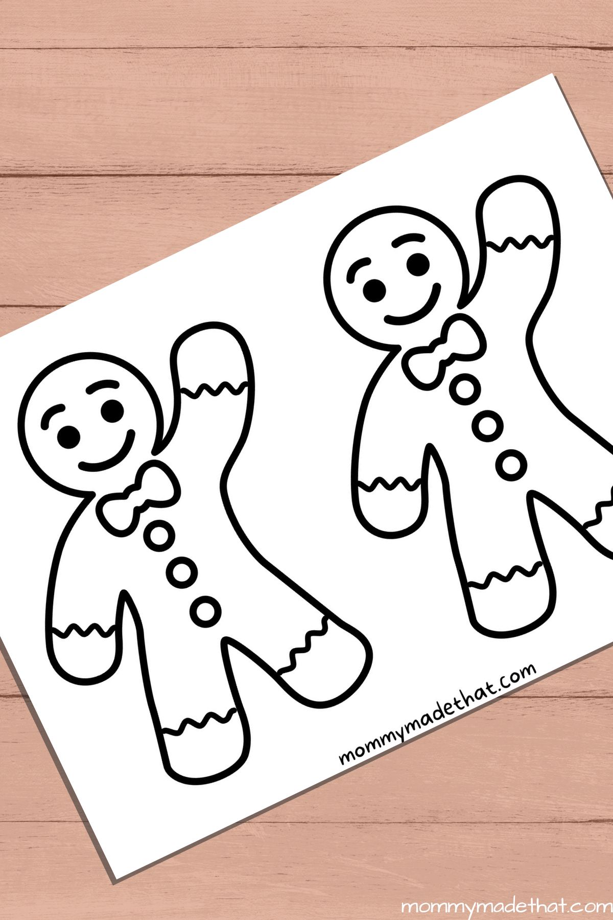 printable gingerbread man template