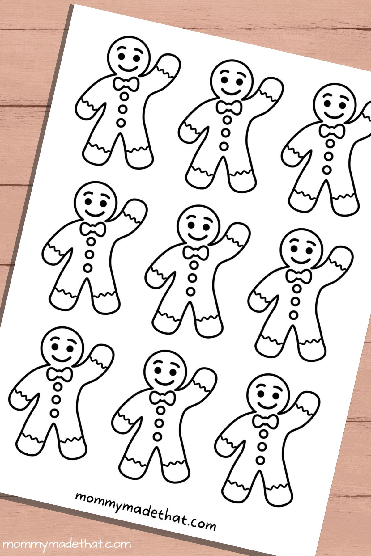 small gingerbread man templates