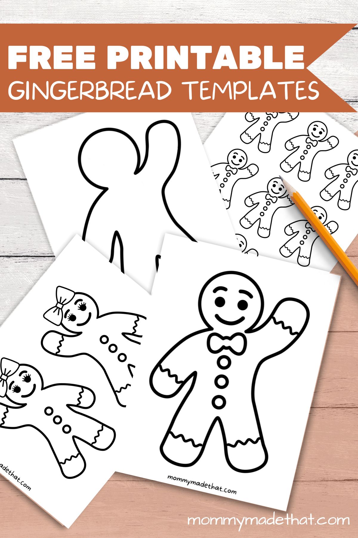 Gingerbread Man Templates + (Gingerbread Girl Too! Free Printables)