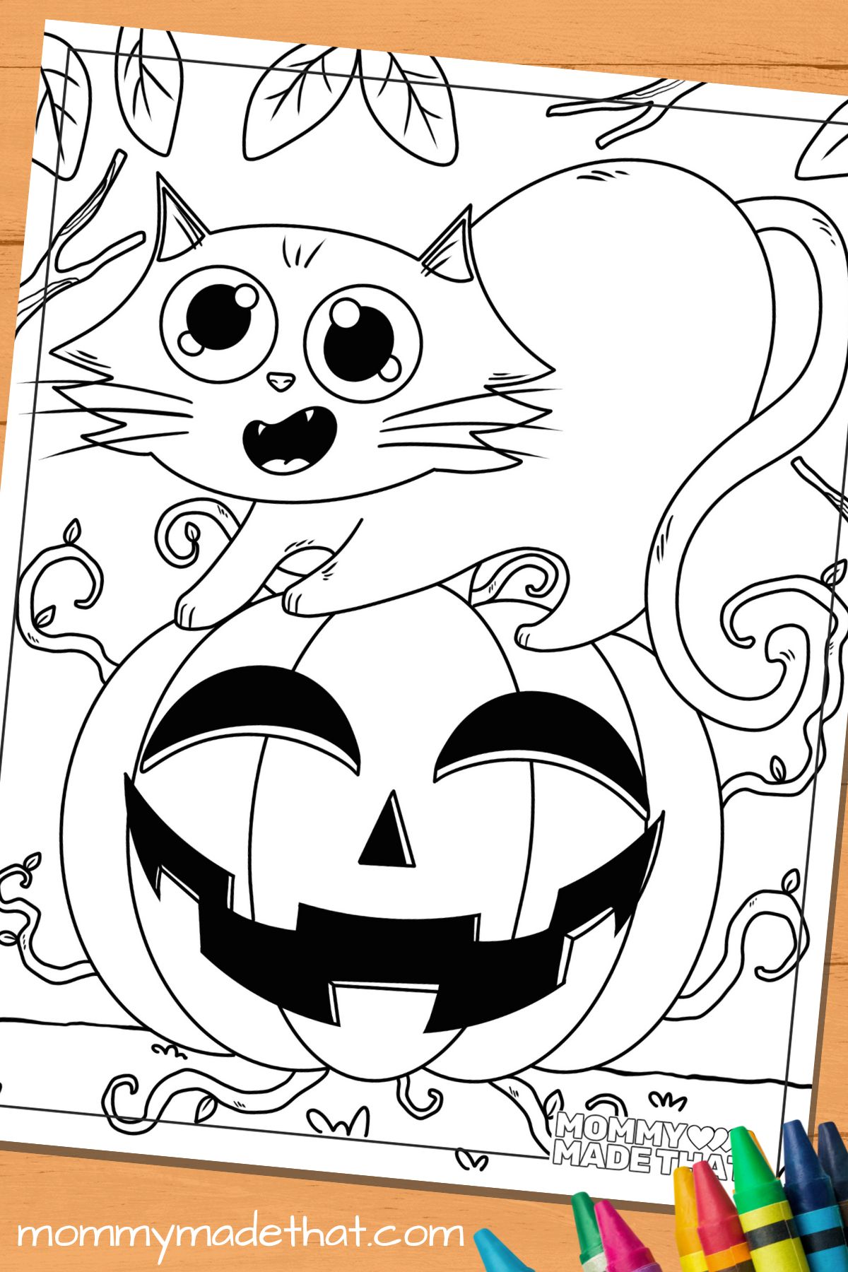 cand and jack o lantern coloring sheet