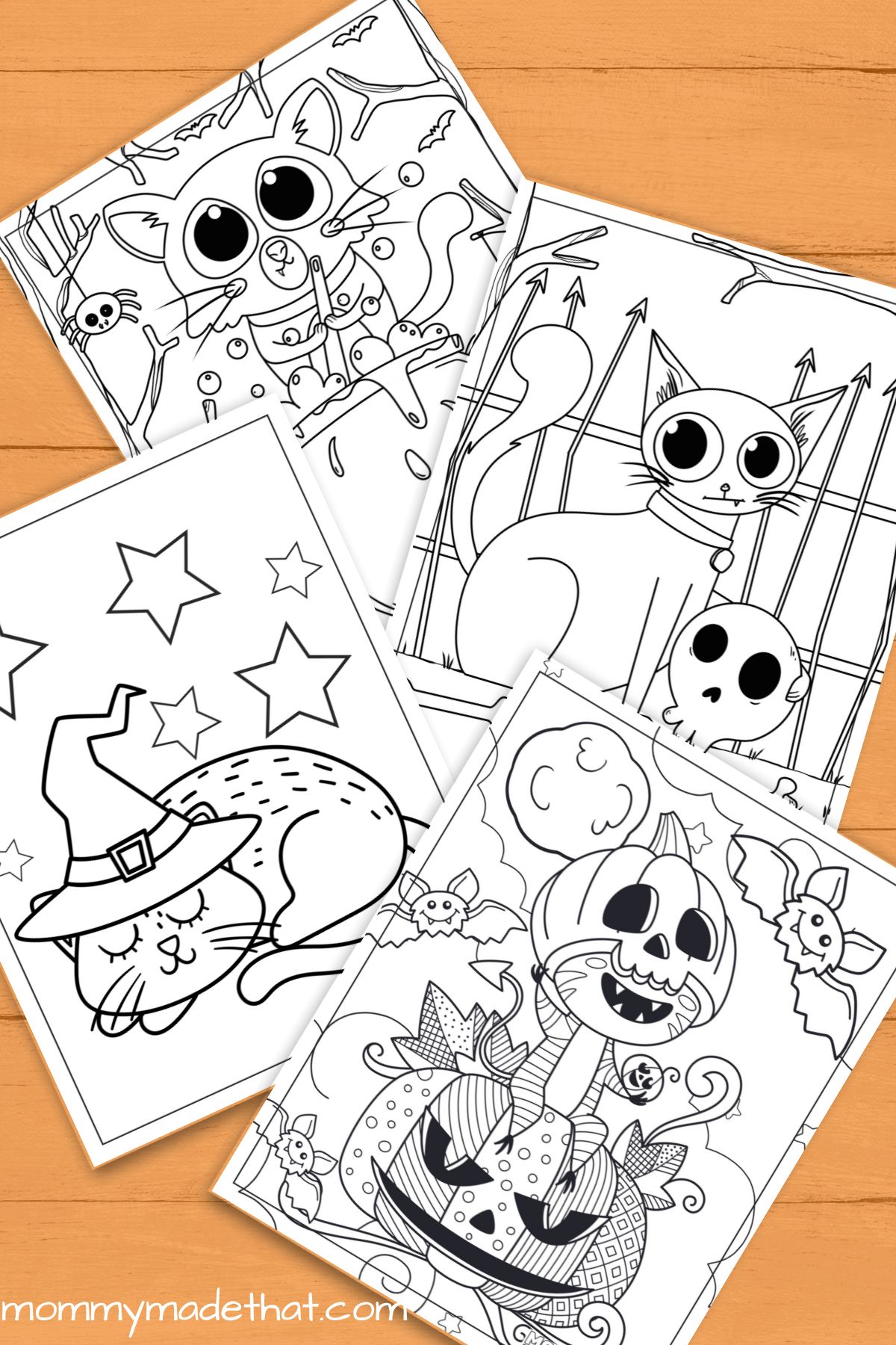 Halloween Cat Coloring Pages (Lots of Free Printables!)