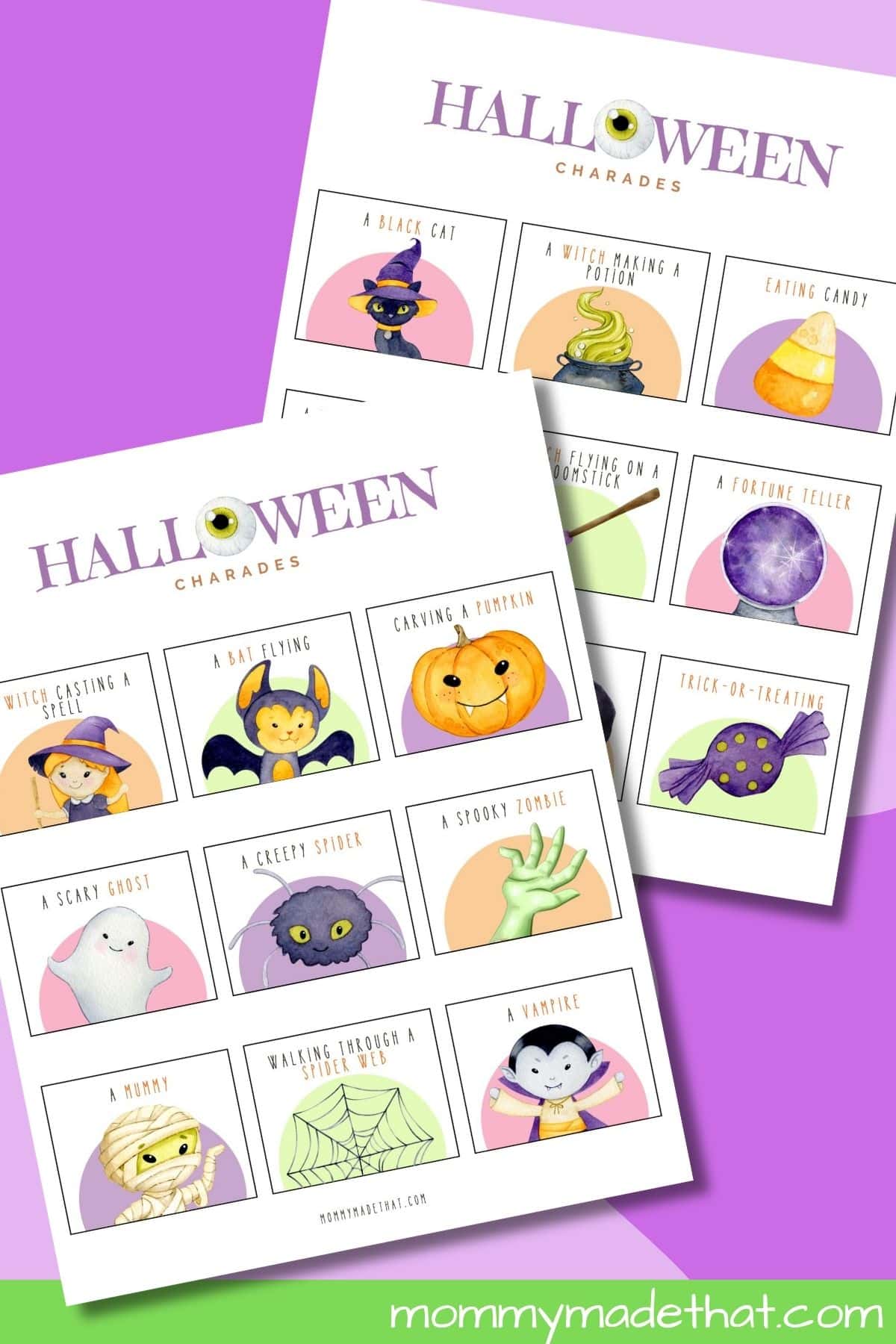 Halloween Charades (Free Printable)