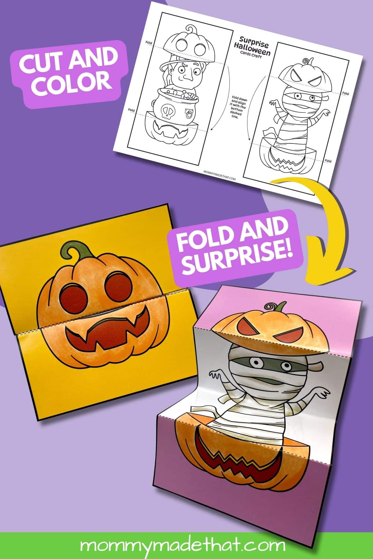 printable halloween card to color