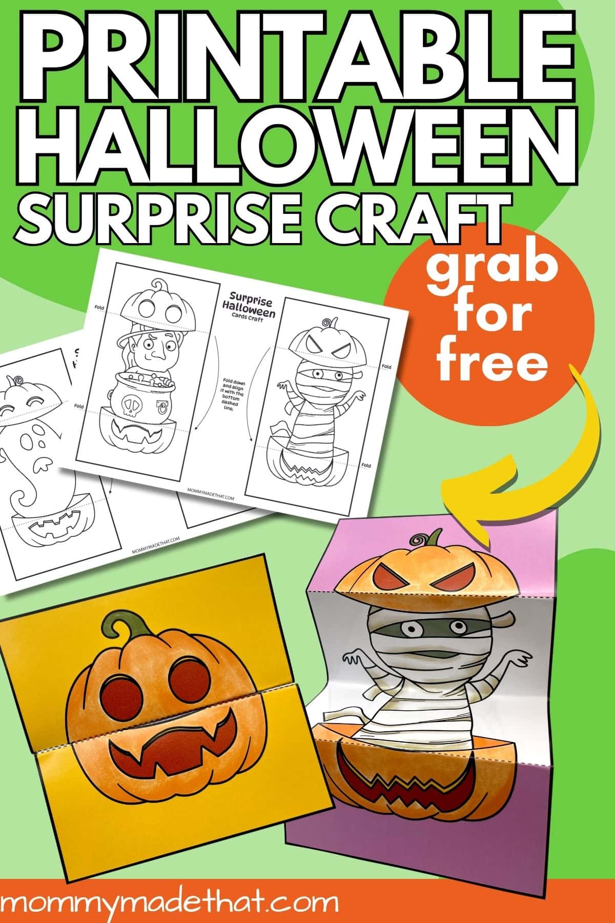 halloween card coloring craft