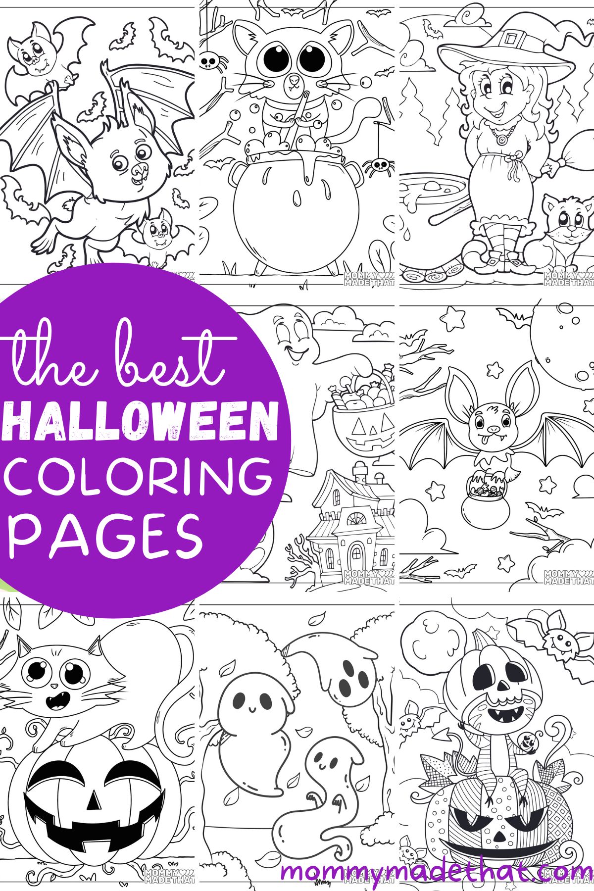 Halloween Coloring Posters