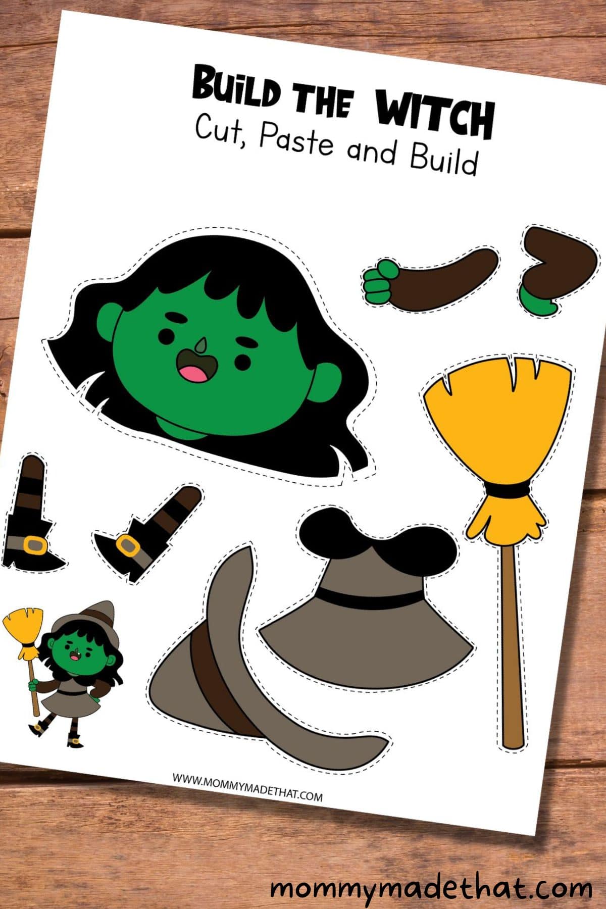 halloween printable witch