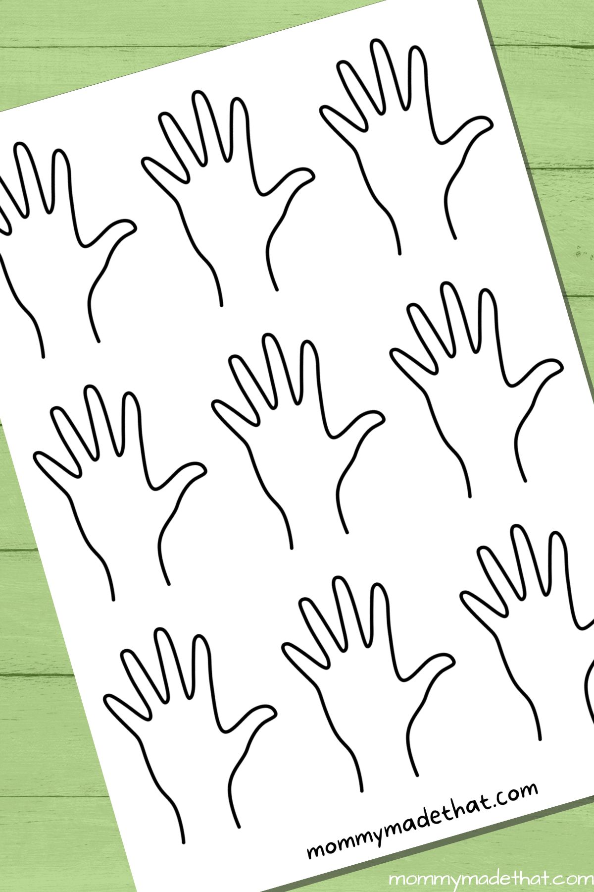handprint templates