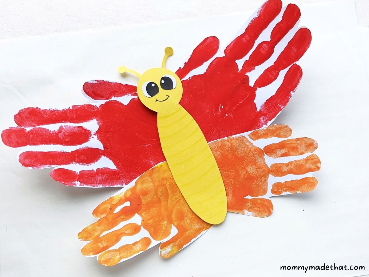 handprint butterfly craft for kids