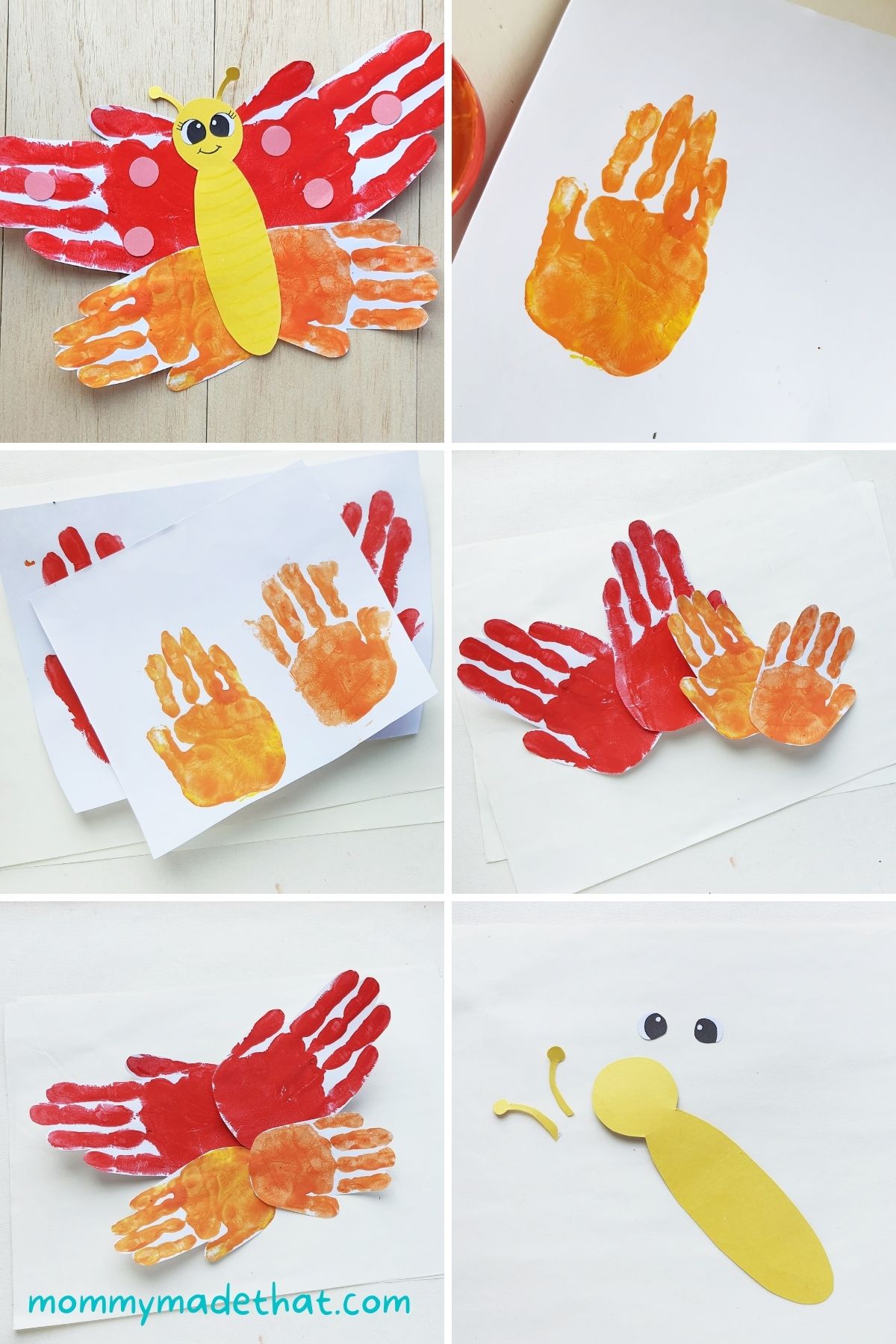 handprint butterfly craft for kids