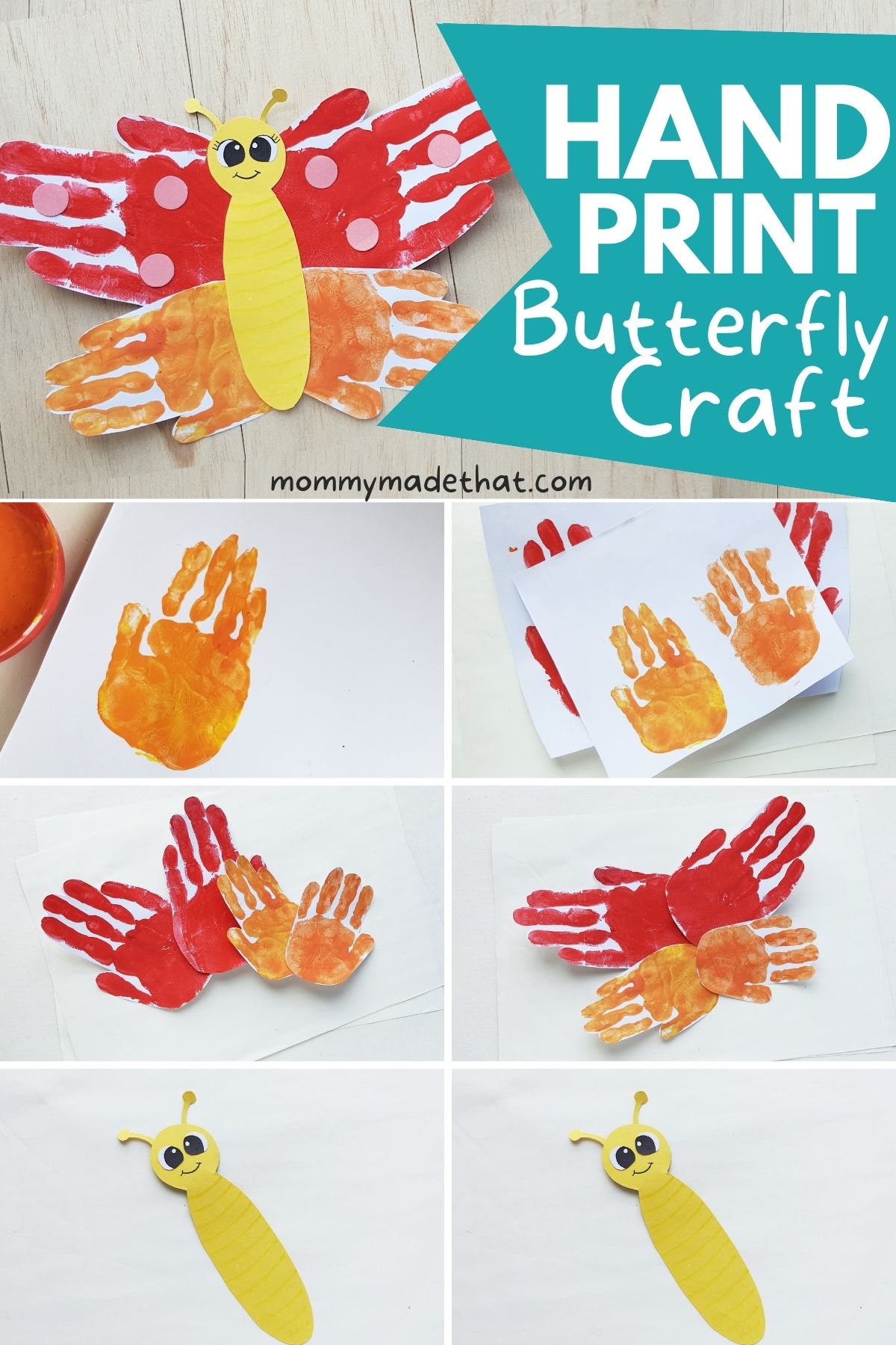 handprint butterfly craft