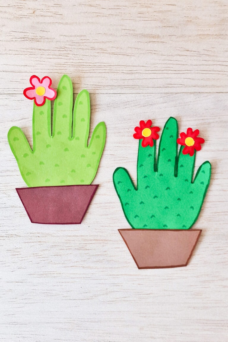 Handprint Cactus Craft