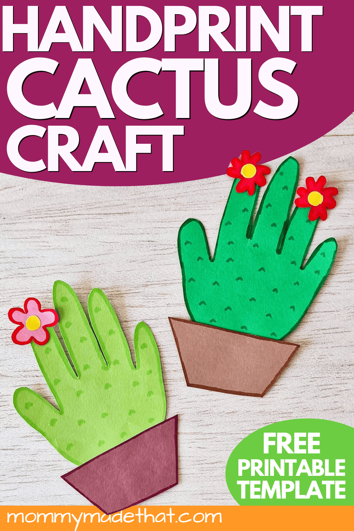 handprint cactus craft