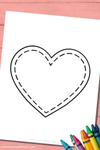 Free Printable Heart Template for Crafts and Activities
