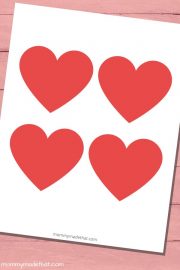 Free Printable Heart Template for Crafts and Activities
